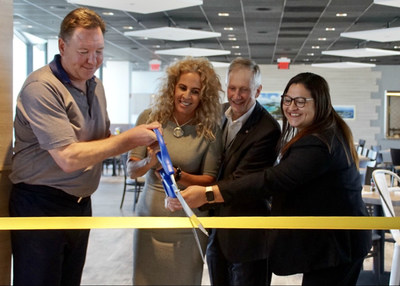 IMC-USA President and CEO David Crabtree; Diana Rodriguez, Special Assistant to Miami-Dade County Mayor Carlos A. Gimenez; Miami-Dade Deputy Aviation Director Ken Pyatt, and IMCMV Miami Director of Operations Paula Irizarry cut the ceremonial ribbon.