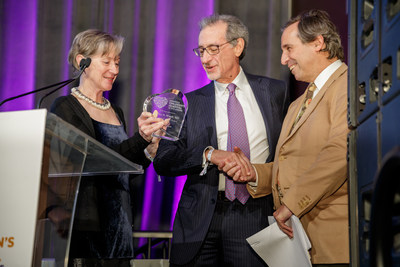 Dr. Jeffrey Wisoff, the night's Honoree, Dr. Cathermine Manno and Dr. John Golfinos at the Playing for Pediatrics Event.