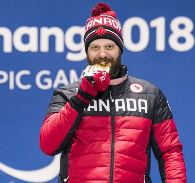 Kurt Oatway claimed Canada’s second gold medal of the PyeongChang 2018 Paralympic Winter Games  PHOTO: CANADIAN PARALYMPIC COMMITTEE (CNW Group/Canadian Paralympic Committee (Sponsorships))