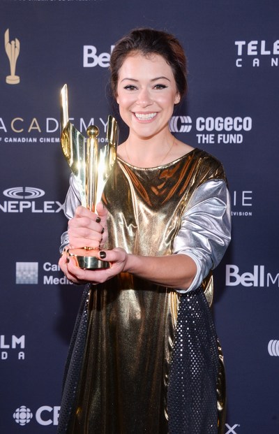 Tonight, the Academy of Canadian Cinema & Television honoured the best in Canadian film and television at the 2018 Canadian Screen Awards live from Toronto’s Sony Centre for the Performing Arts. The awards gala was broadcast live on CBC, with actor-comedians (and proud Canadians) Jonny Harris and Emma Hunter keeping the crowd and Canadians across the country entertained as forty-three (43) awards were presented to Canada’s best screen talent. Photo credit: George Pimentel Photographer - WIREIMAGE/Getty (CNW Group/Academy of Canadian Cinema & Television)