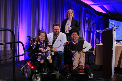 Milwaukee-based Harley-Davidson, Inc. was honored with a special award during the 2018 MDA Clinical Conference in Arlington, VA on Monday, to recognize the company’s fundraising efforts for MDA’s research program. Left to right: MDA National Ambassador Faith Fortenberry, Harley-Davidson Director of Government Affairs Ed Moreland, MDA President and CEO Lynn O'Connor Vos and MDA National Ambassador Justin Moy.