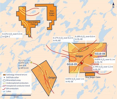 Figure 1 – Geiger Property Map (CNW Group/IsoEnergy Ltd.)
