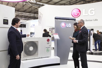 LG’s Heating solution is showcased at MCE 2018.