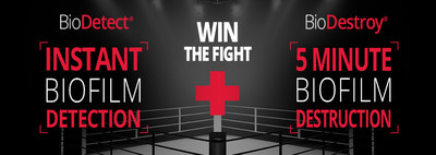 Win the fight against biofilm with BioDetect and BioDestroy (CNW Group/Groupe Sani Marc Inc.)