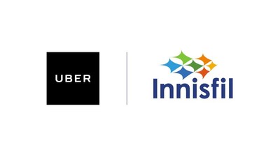 Logos: Uber and Innisfil (CNW Group/Uber Canada Inc.)