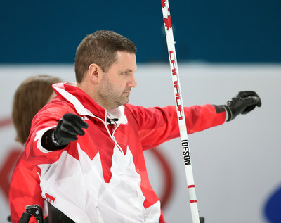 Mark Ideson and his team have reached the semifinals in wheelchair curling following the conclusion of round-robin play. PHOTO: CANADIAN PARALYMPIC COMMITTEE (CNW Group/Canadian Paralympic Committee (Sponsorships))