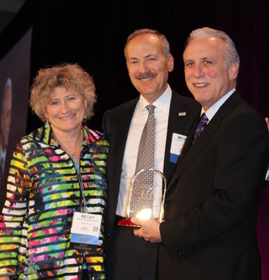 Dr. Provenzano (right) with fellow RPA members at the award ceremony.