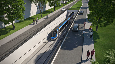 Réseau structurant de transport en commun - Tramway - Tunnel (Groupe CNW/Ville de Québec)