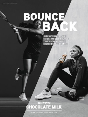 U.S. Tennis Champion Sloane Stephens Takes Center Court In ‘BUILT WITH CHOCOLATE MILK’™ Campaign