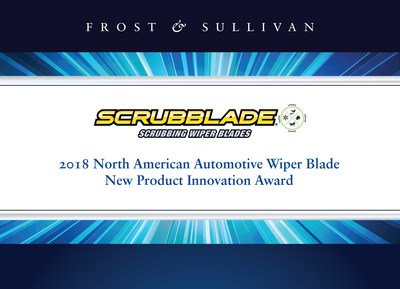 SCRUBBLADE Earns Frost & Sullivan's 2018 New Product Innovation Award For Leading Industry With Superiority