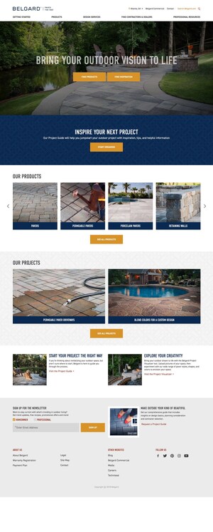 Belgard® Launches New Website With Geo-Targeting, Design Services and More