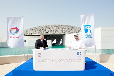 ADNOC Signs Major Offshore Concession Agreements with Total as it Embarks on Giant Gas Cap Development (PRNewsfoto/ADNOC)