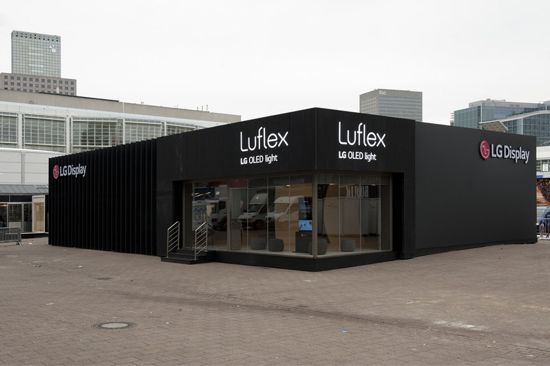 LG Display Luflex Booth at Light+Building 2018 in Frankfurt