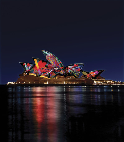 Vivid Sydney 2018 - Lighting of the Sails by Jonathan Zawada
