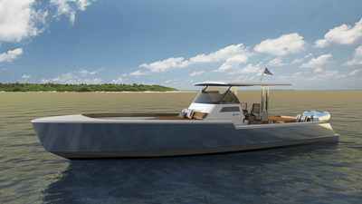 Rambler 38, the first model in a line of new American yachts.