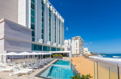 Serafina Beach Hotel opens its doors March 20, 2018 in the Condado district of San Juan, Puerto Rico