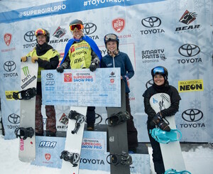 Toyota Supergirl Snow Pro Wraps With US Olympic Team Rider, Faye Gulini, and Olympic Gold Medalist, Hannah Teter, Claiming First Place -- and the Coveted Supergirl Capes -- in Boardercross and Halfpipe