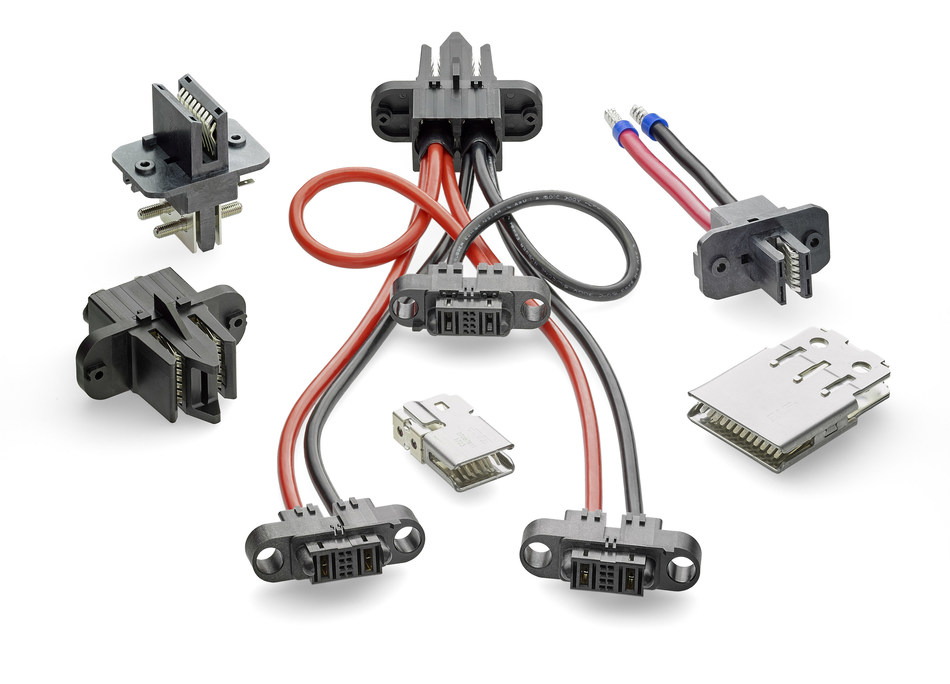 TE Connectivity introduces 48V bus bar connectors and cable assemblies