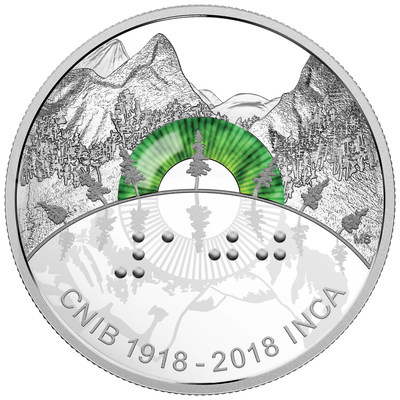 2018 $30 Fine Silver Coin - 100th Anniversary of the CNIB (CNW Group/Royal Canadian Mint)