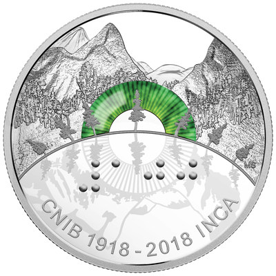 Pièce de 30 $ en argent fin 2018 - Le 100e anniversaire de l'INCA (Groupe CNW/Monnaie royale canadienne)