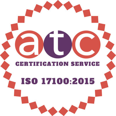 ATC ISO 17100 Certificate Globalization Partners International