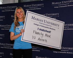 Marian University College of Osteopathic Medicine students learn where they will begin their residencies