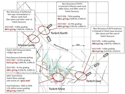 Map of the Dolly Varden Silver Mineral Exploration Project (CNW Group/Dolly Varden Silver Corp.)