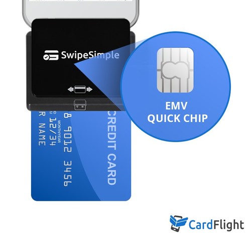CardFlight leads the way in EMV card acceptance in the U.S. The Eclipse A200 card reader now with EMV Quick Chip technology
