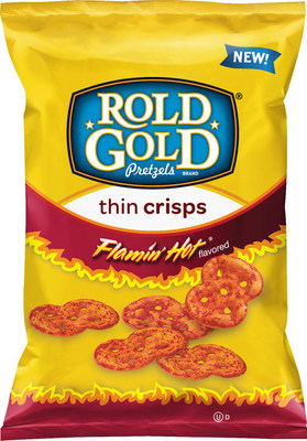 Rold Gold, the flagship pretzel brand from PepsiCo's Frito-Lay division, is setting the pretzel market on fire with the introduction of Flamin’ Hot Thin Crisps