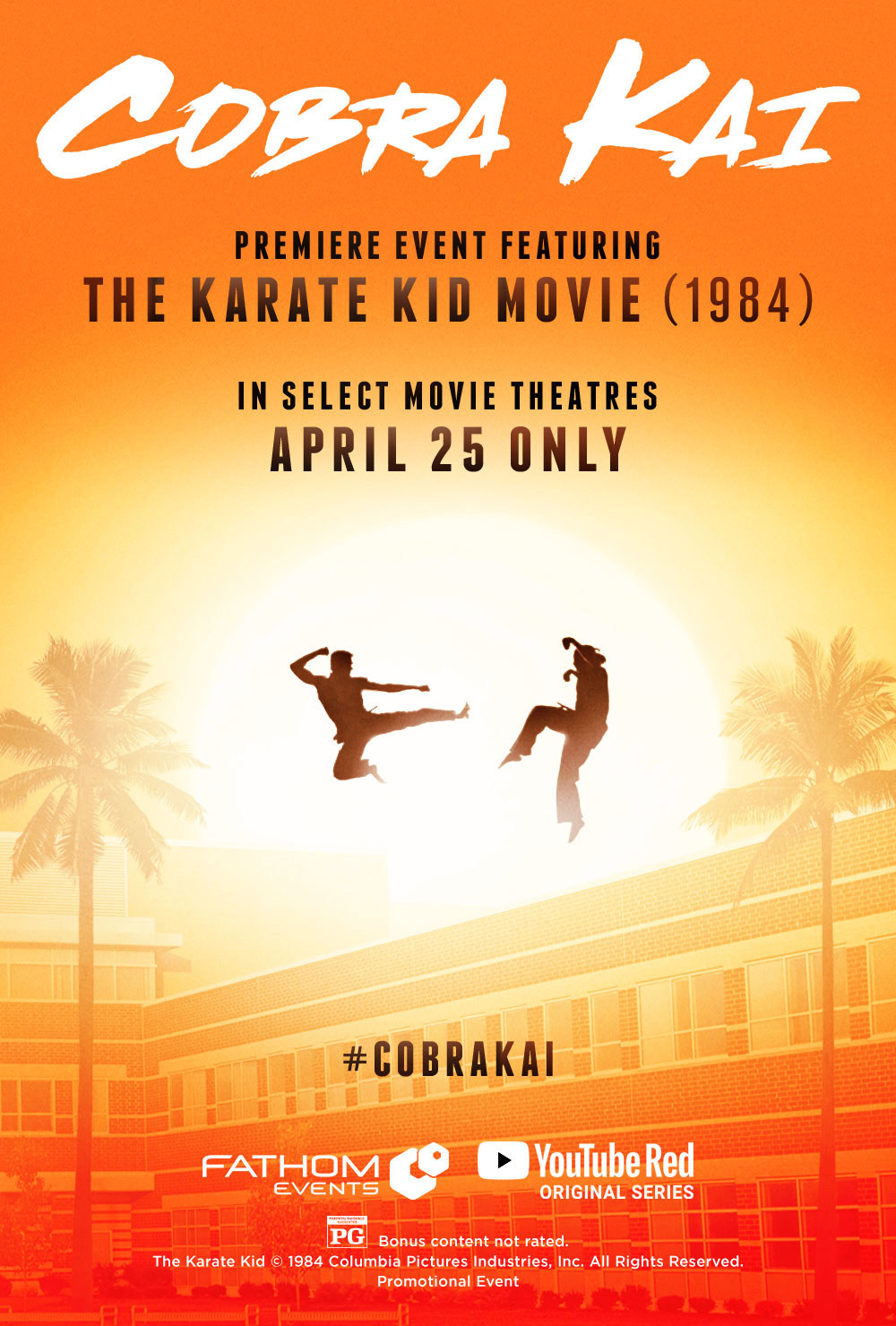 The Karate Kid Returns To The Big Screen With A Sneak Preview Of Youtube Red S Original Series Reboot Cobra Kai In Cinemas Nationwide April 25 Only