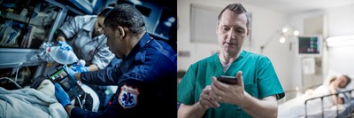 Lumify with Reacts is a valuable tool for emergency medical service providers with long transit times, who can stream the live ultrasound exam in the back of the ambulance while discussing the patient's condition with an emergency department physician.