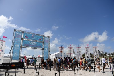 Entrance to the Goya Foods' Grand Tasting Village featuring Mastercard Grand Tasting Tents & KitchenAid® Culinary Demonstrations during the 2018 Food Network & Cooking Channel South Beach Wine & Food Festival - (Photo credit: WorldRedEye.com)