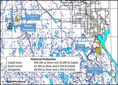 Mann Mines within Cobalt – Gowganda District (CNW Group/Orefinders Resources Inc.)