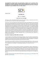 SDX ENERGY INC. ("SDX" or the "Company") - Spud of Ibn Yunus-1X well, Egypt (CNW Group/SDX Energy Inc.)