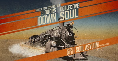 All Aboard The Rock & Roll Express! 3 Doors Down And Collective Soul To Co-Headline Tour With Special Guest Soul Asylum
