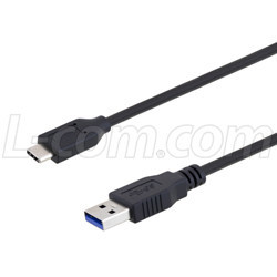 A型至Type-C連接器高柔性USB 3.0線纜組件