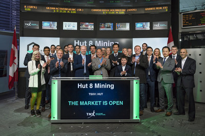Hut 8 Mining Corp. Opens the Market (CNW Group/TMX Group Limited)