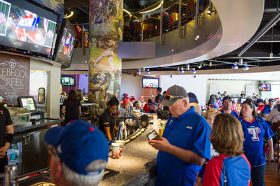 From the time the stadium’s gates open to after the game ends, guests can enjoy Rebecca Creek Saloon’s extensive menu and handcrafted cocktails created with Rebecca Creek Distillery’s award-winning spirits, including Texas Ranger Whiskey, Rebecca Creek Whiskey and Enchanted Rock Vodka.