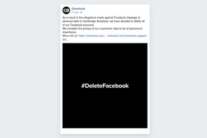 Cinkciarz et Conotoxia soutiennent le mouvement #deletefacebook et suppriment leurs comptes