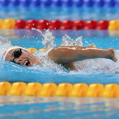 Aurélie Rivard, Para-Swimming. Photo: Scott Grant (CNW Group/Commonwealth Games Association of Canada)