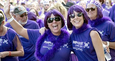 PurpleStride is the walk to end pancreatic cancer. The signature fundraising event brings together over 80,000 people in more than 50 cities across the country. The participants who raise funds for PurpleStride empower us to continue advancing research and helping more patients and families with comprehensive information and services.