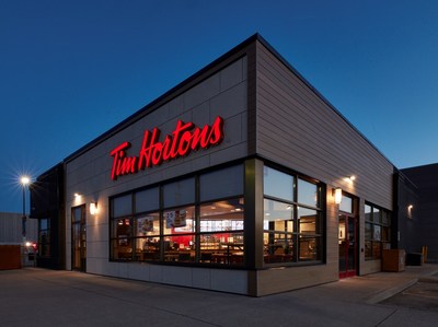 From the inside and out, the new image welcomes Tim Hortons® Guests with warmth before they even enter the Restaurant. (CNW Group/Tim Hortons)