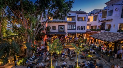 La Plaza and Nobu restaurant at night (PRNewsfoto/Nobu Hotel Marbella)