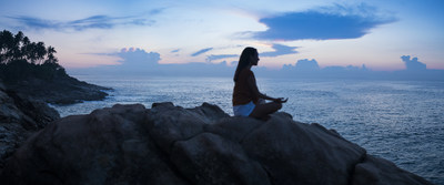 Meditation with Views of the Indian Ocean at Anantara Peace Haven Tangalle Resort, Sri Lanka