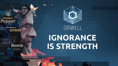 Orwell: Ignorance is Strength launched on February 22 as a bi-weekly episodic series and will be available at release on PC, Mac and Linux. (CNW Group/Canadian Journalists for Free Expression)