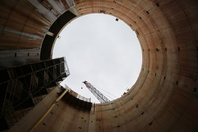 The sky above, as seen from 110 feet below. DC Water’s massive tunnel system now reduces combined sewer overflows to the Anacostia River by 80%.