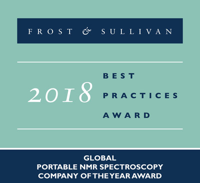 Frost & Sullivan recognizes Nanalysis with the 2018 Global Company of the Year Award for being a leader in global benchtop NMR spectrometers, with a share of about 40% in the portable NMR market.