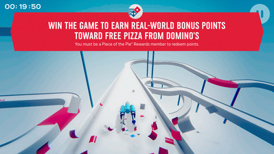 Domino’s is giving loyal customers yet another way to earn points toward free pizza – by beating the new Piece of the Pie Pursuit mobile game.