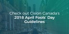 Cision's 2018 April Fools' Day Guidelines