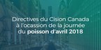 Directives de Cision à l'occasion de la journée du poisson d'avril 2018